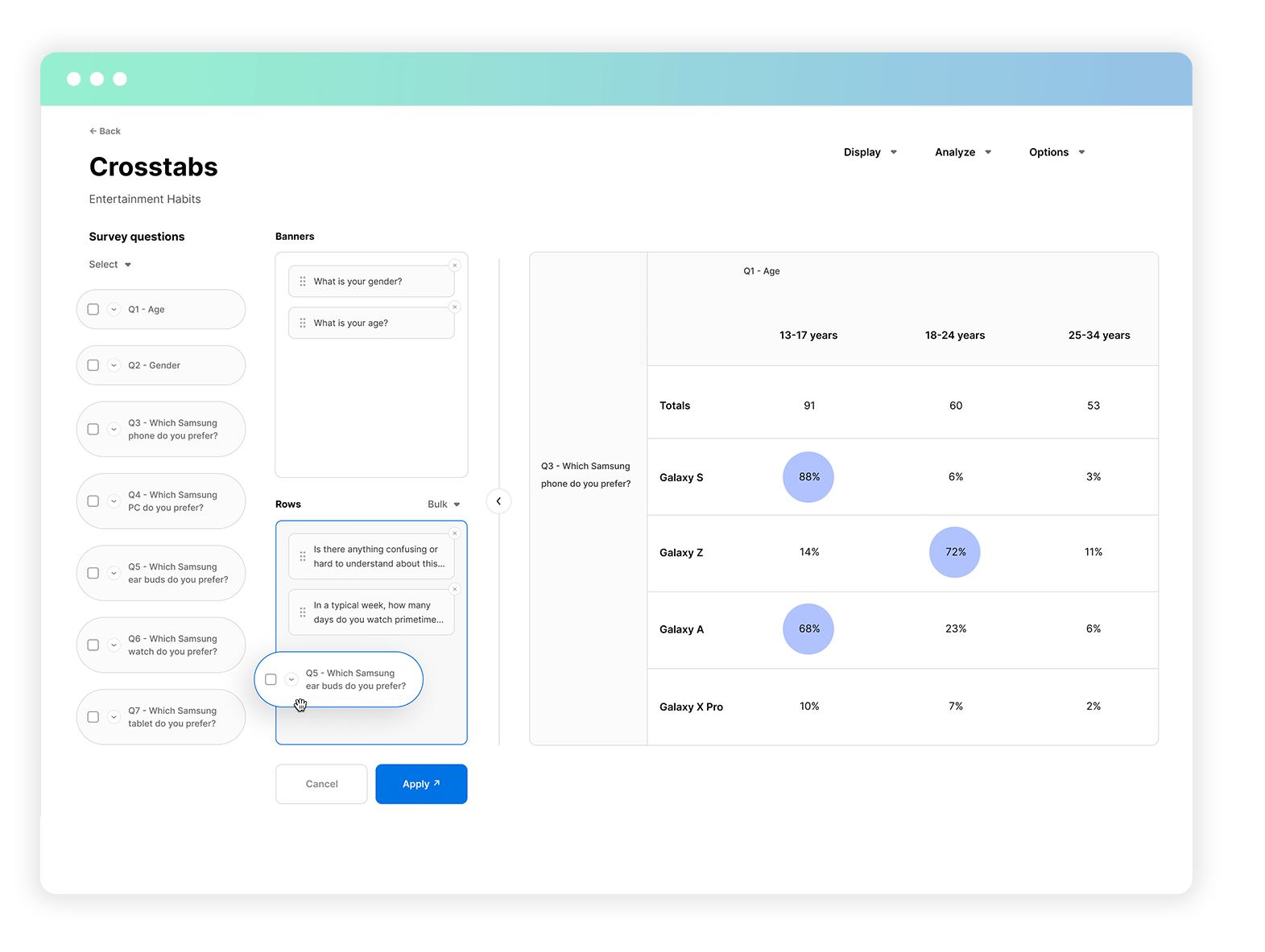 Interconnected: Cross-Tabulation