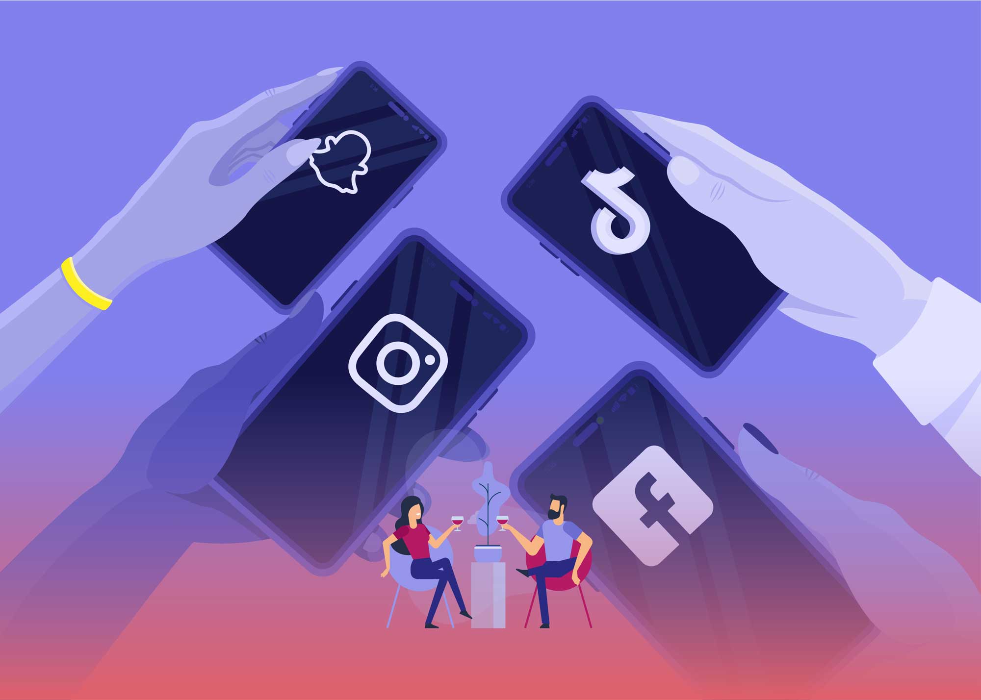 The secret connection between alcohol & social media.