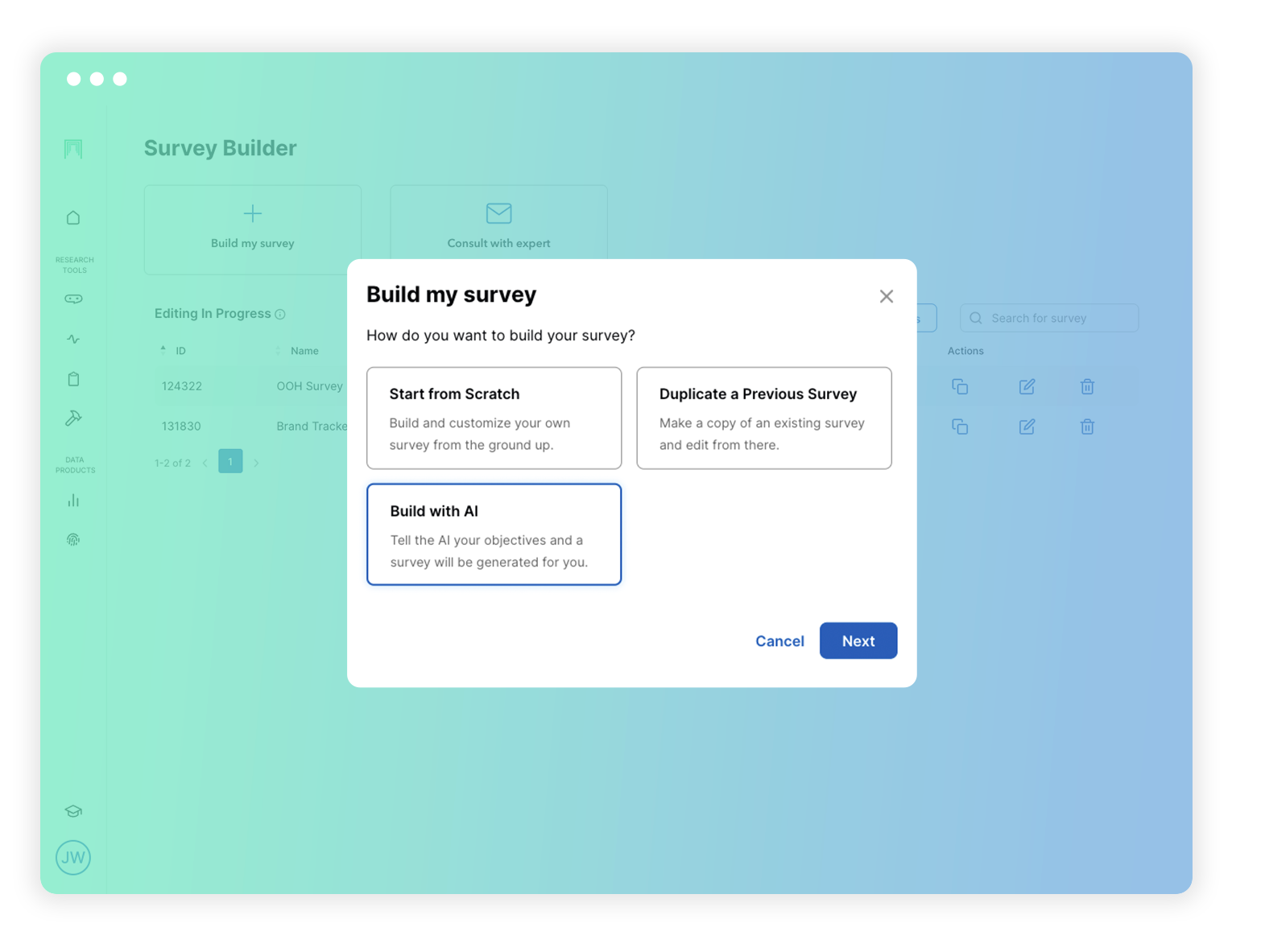 MFour Studio Survey Builder